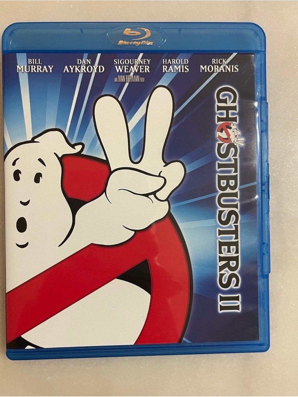 Ghostbusters II Blu-ray Movie - Blue Case with Iconic Logo